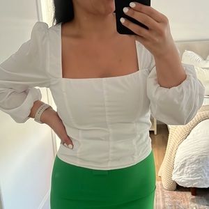 Abercrombie blouse in green